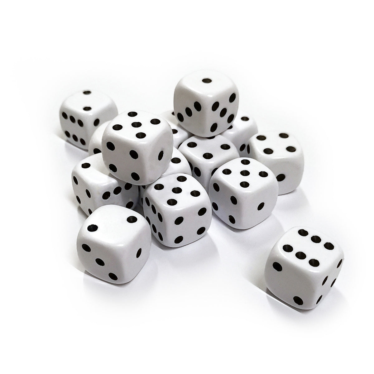 White 6-sided 16mm Dice